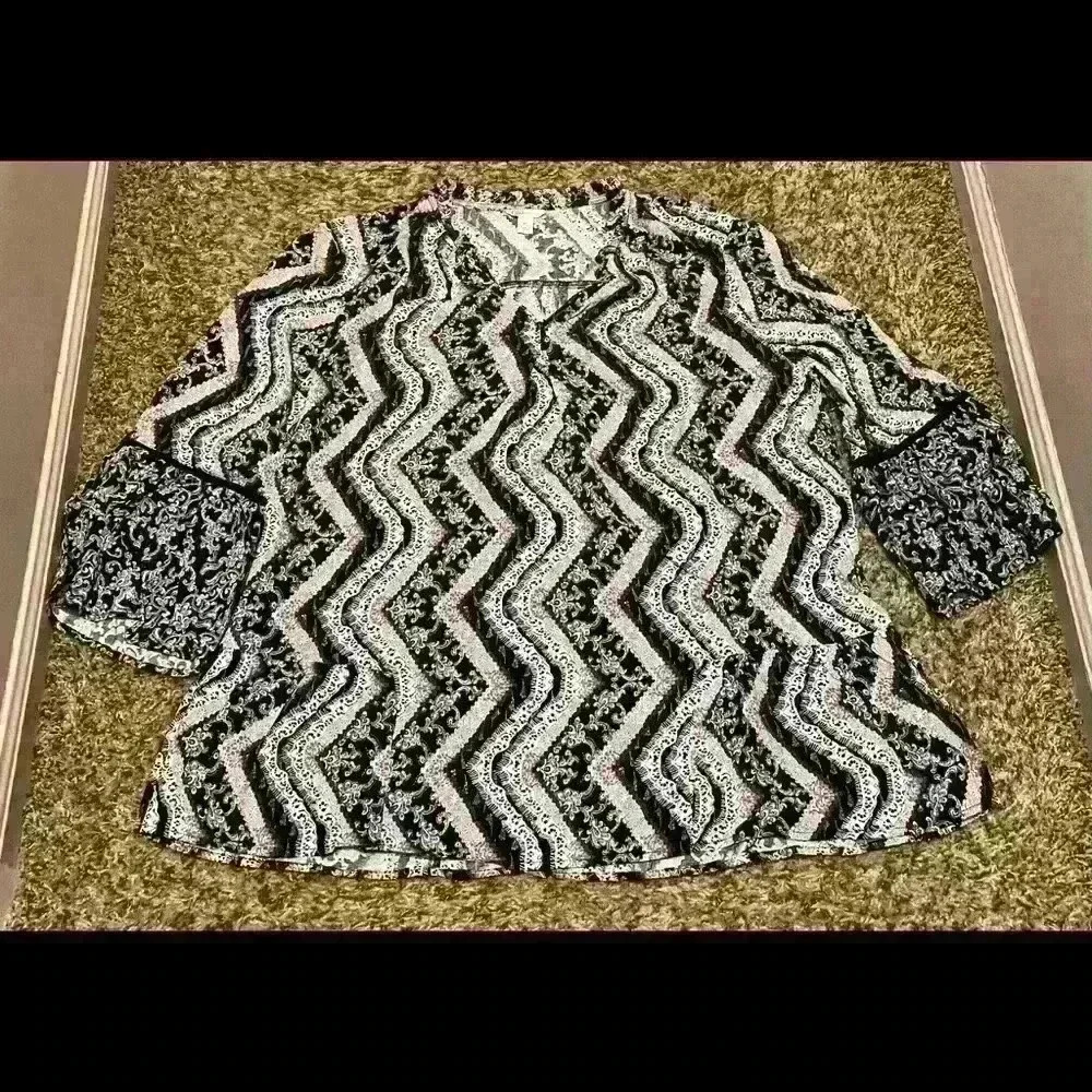 Pink & Black Cato‎ Blouse Size XL #2233